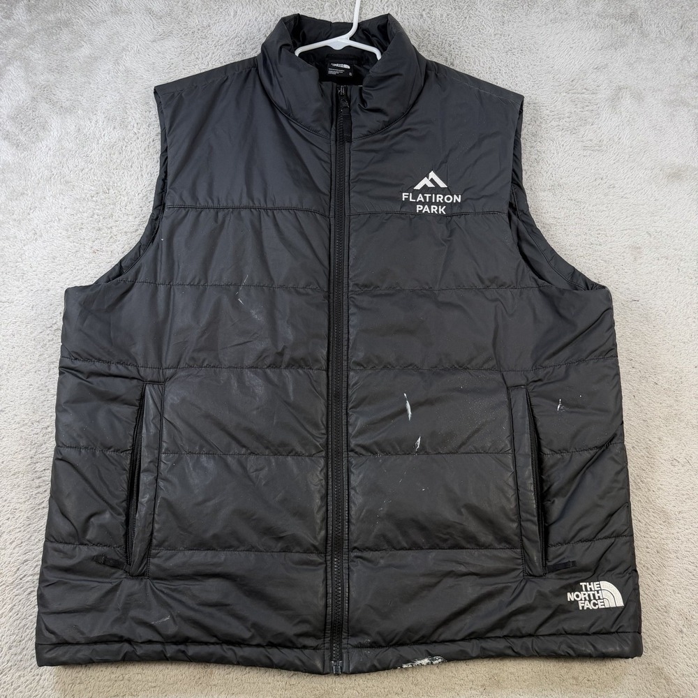 The North Face Vest Mens XL Black Everyday Insulated Puffer Full Zip Pocket